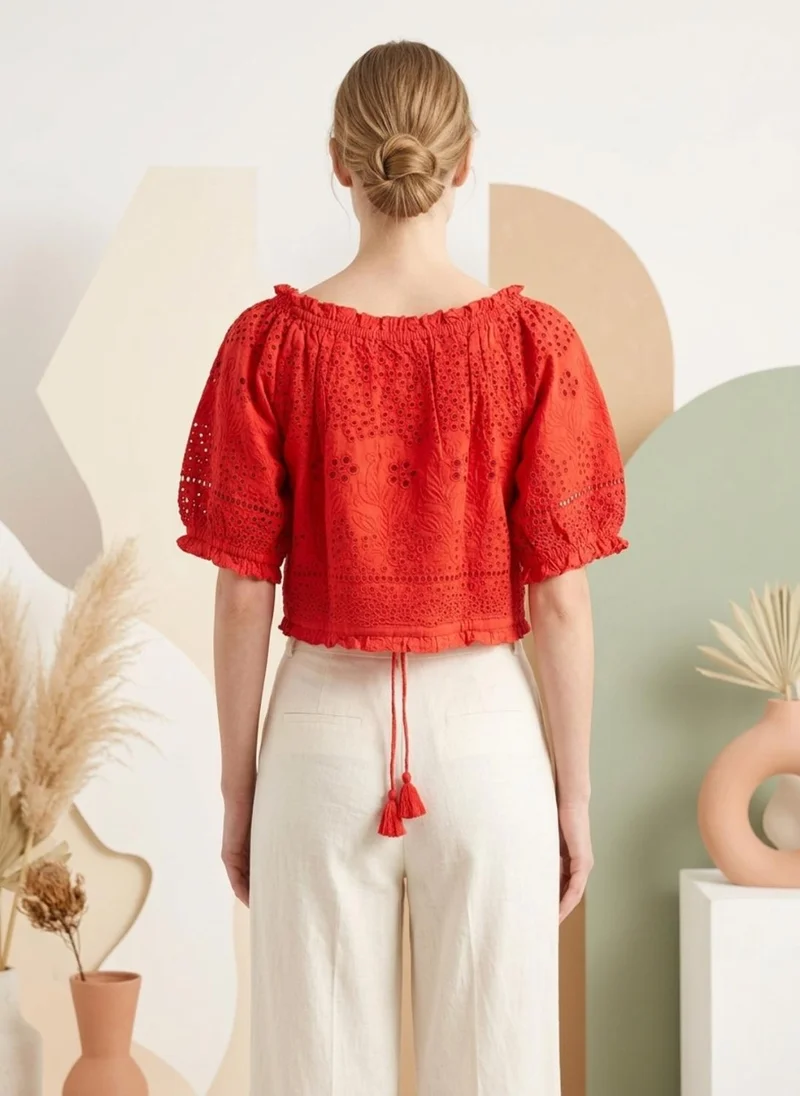 Alaya Women   Cotton Croptop -AL3738