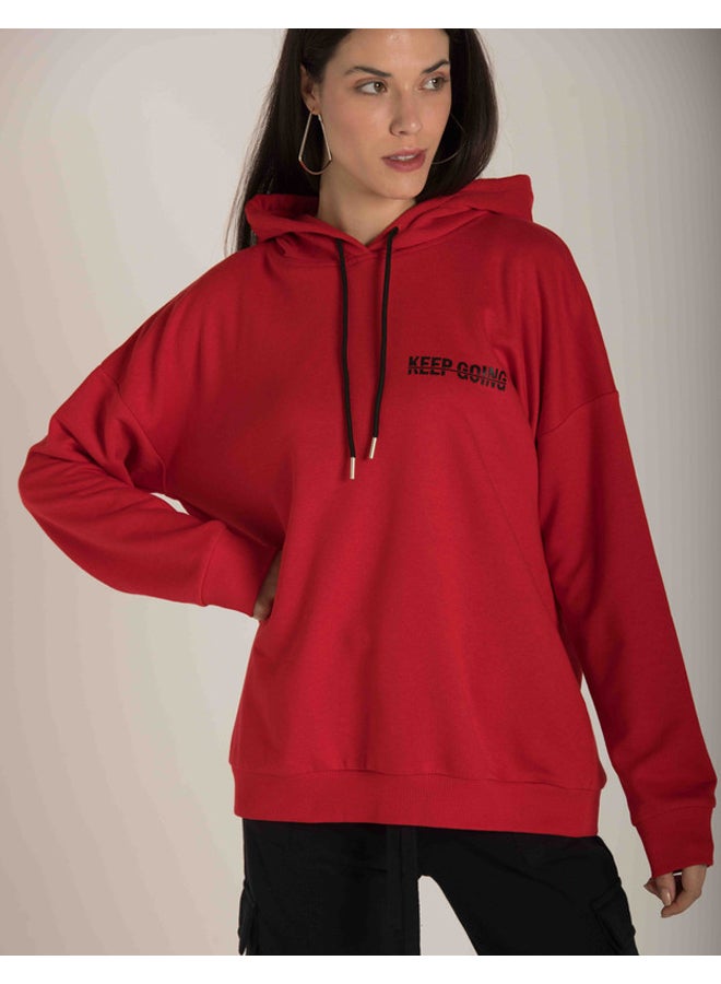 Marco Bergamo DROP SHOULDER PRINTED HOODIE - Image 1