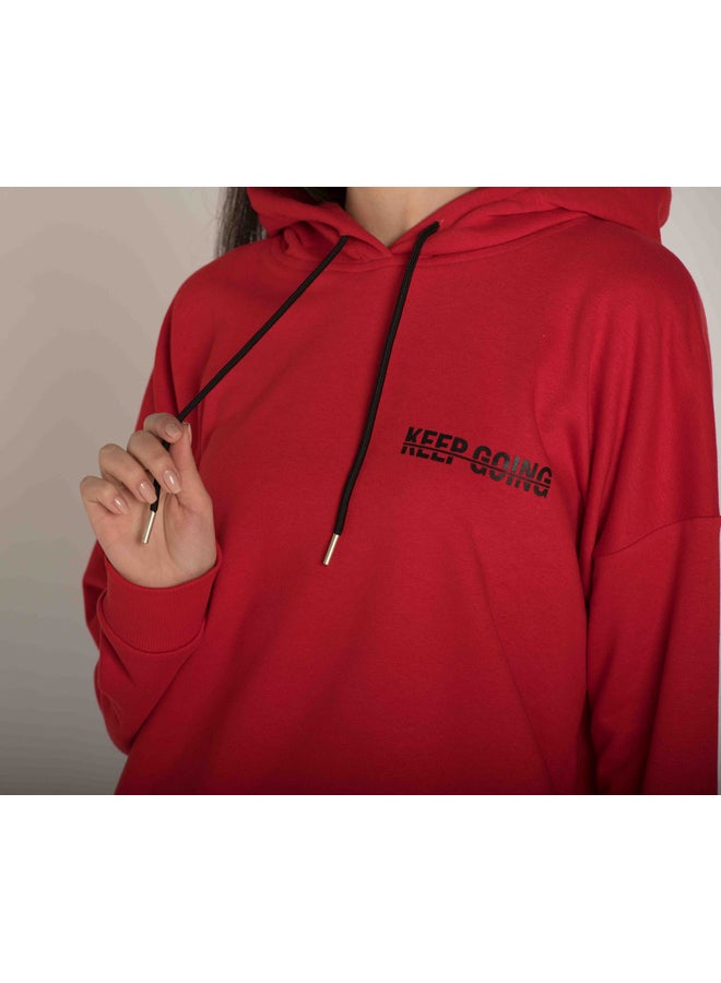 Marco Bergamo DROP SHOULDER PRINTED HOODIE - Image 3