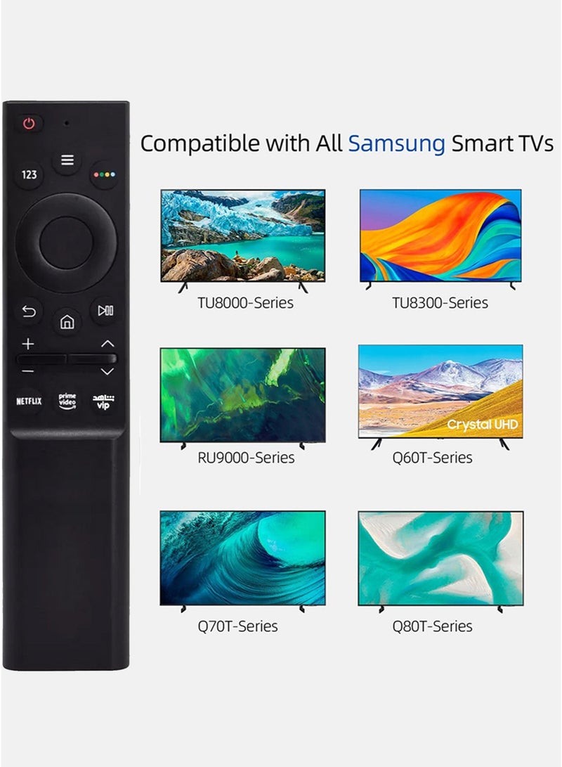 ريموت كنترول بديل متوافق مع تلفزيونات سامسونج سمارت – يدعم LCD وLED وUHD و4K وQLED – أزرار اختصار Netflix وPrime Video و شاهد– يعمل بدون برمجة - Image 2