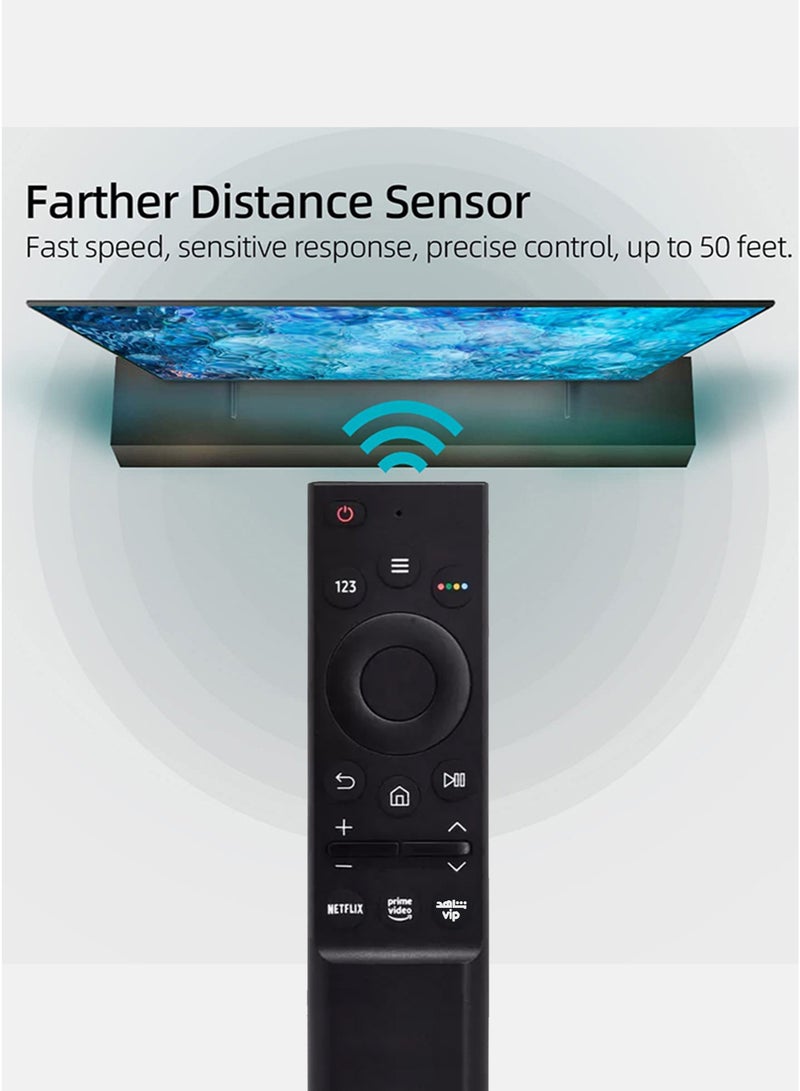 ريموت كنترول بديل متوافق مع تلفزيونات سامسونج سمارت – يدعم LCD وLED وUHD و4K وQLED – أزرار اختصار Netflix وPrime Video و شاهد– يعمل بدون برمجة - Image 3