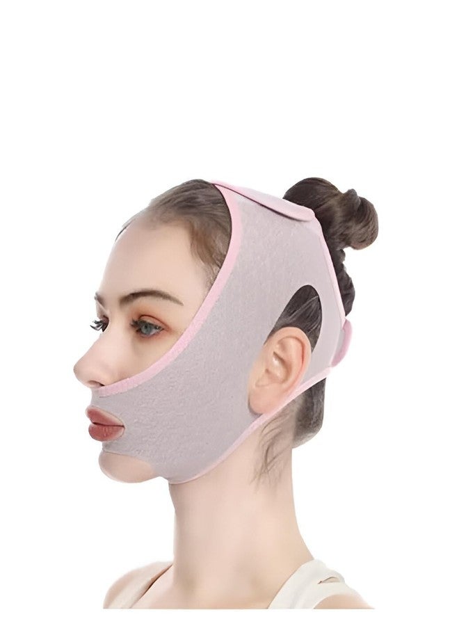 ENDEVI Reusable V-Shape Face Lift Strap for Men & Women Chin Reducer, Jawline Shaper, Anti-Wrinkle Elastic Mask - Image 5