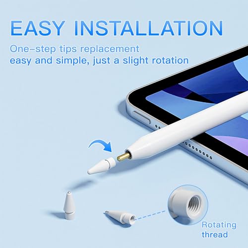 Love Mei رؤوس أقلام بديلة LOVE MEI لقلم أبل برو، رؤوس أقلام مطورة تناسب أبل الجيل الثاني والأول USB-C، وقلم لوجيتك الرقمي، مجموعة رؤوس أقلام باد برو 6 - Image 2