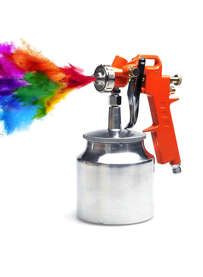 Universal 1.5mm Copper Nozzle Cordless Paint Sprayer for Home Interior House Painting Car DIY Paint Sprayer Gun with 750ml Aluminum Alloy Cup Quick Connector Cleaning Brush  - Image 1