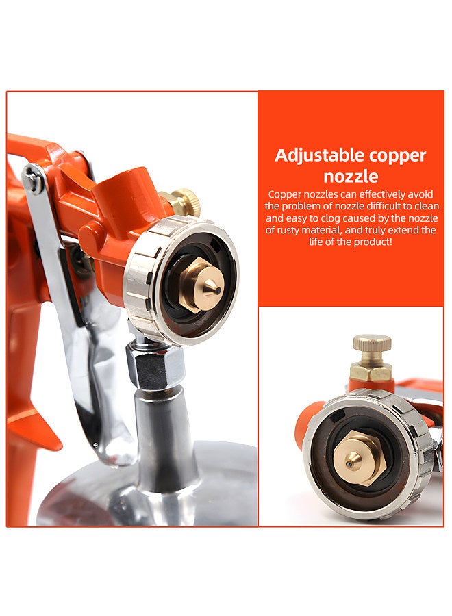Universal 1.5mm Copper Nozzle Cordless Paint Sprayer for Home Interior House Painting Car DIY Paint Sprayer Gun with 750ml Aluminum Alloy Cup Quick Connector Cleaning Brush  - Image 3