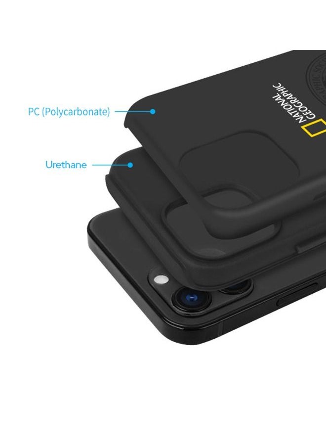 NATIONAL GEOGRAPHIC - National Geographic Global Seal Double Protective Case iPhone 14 Plus -Black - Image 1