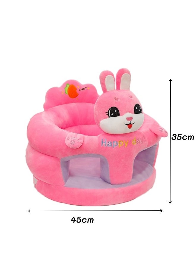 oldlaiben Baby Sitting Support Seat Sofa, Cartoon Cute Plush Baby Seat, Infant Learning Seat, Portable Baby Comfortable Floor Seat, Perfect Toddler Gift To Learn To Sit（Rabbit）  - Image 2