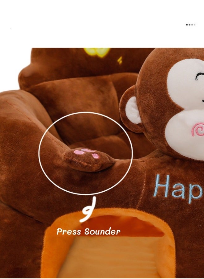 oldlaiben Baby Sitting Support Seat Sofa, Cartoon Cute Plush Baby Seat, Infant Learning Seat, Portable Baby Comfortable Floor Seat, Perfect Toddler Gift To Learn To Sit（Rabbit）  - Image 5