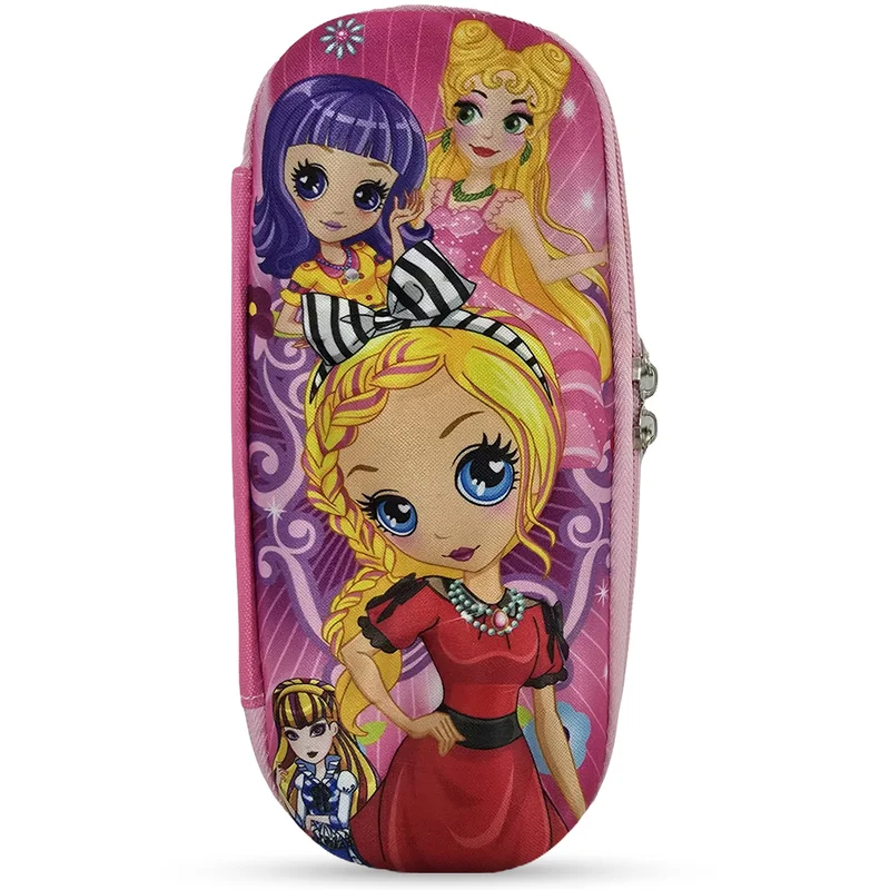 كوكوبي Cocobee Princess Party Pencil Case With Internal Mesh Pocket, Sturdy Build, Zipper Closure – Girls, 3+ Years, Multicolor