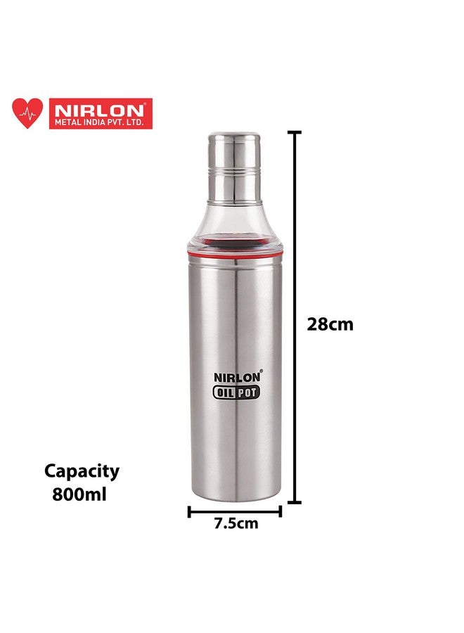 Nirlon NIRLON STAINLSS Steel Slim Oil Pot Combo,Pack of 05 - Image 4