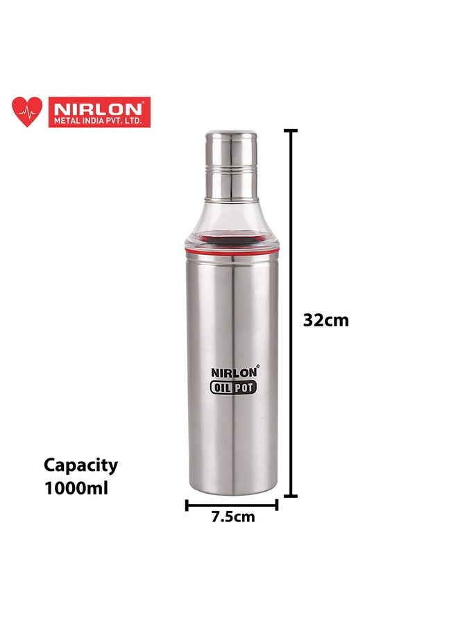 Nirlon NIRLON STAINLSS Steel Slim Oil Pot Combo,Pack of 05 - Image 2