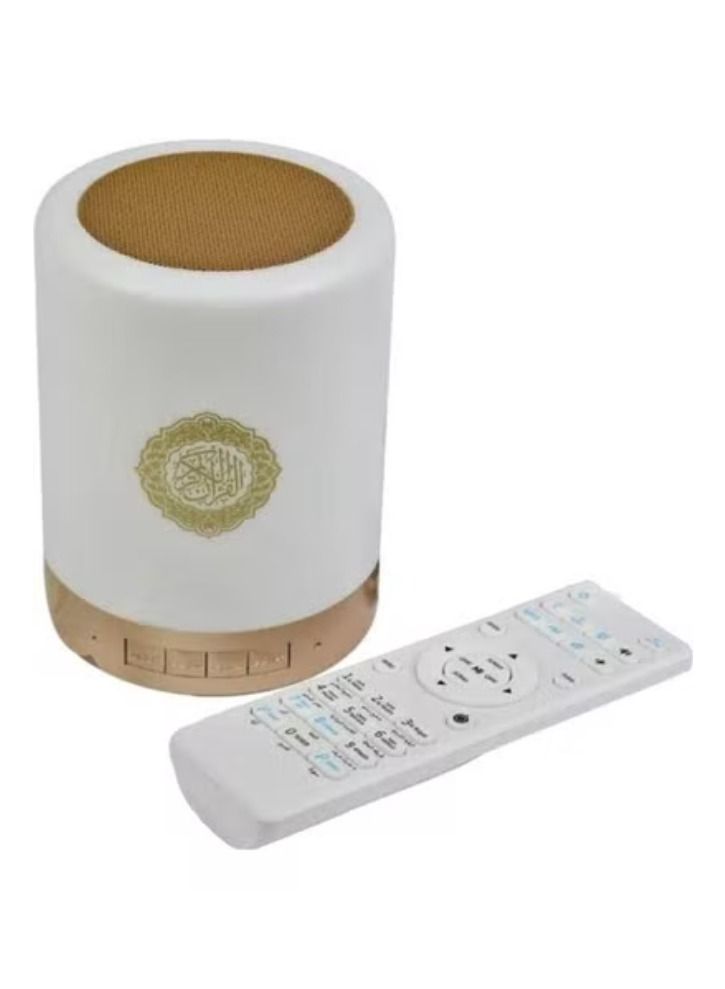 أكاليكس القرآن ليد مصباح بلوتوث المتكلم مع البعيد الأبيض - Image 1