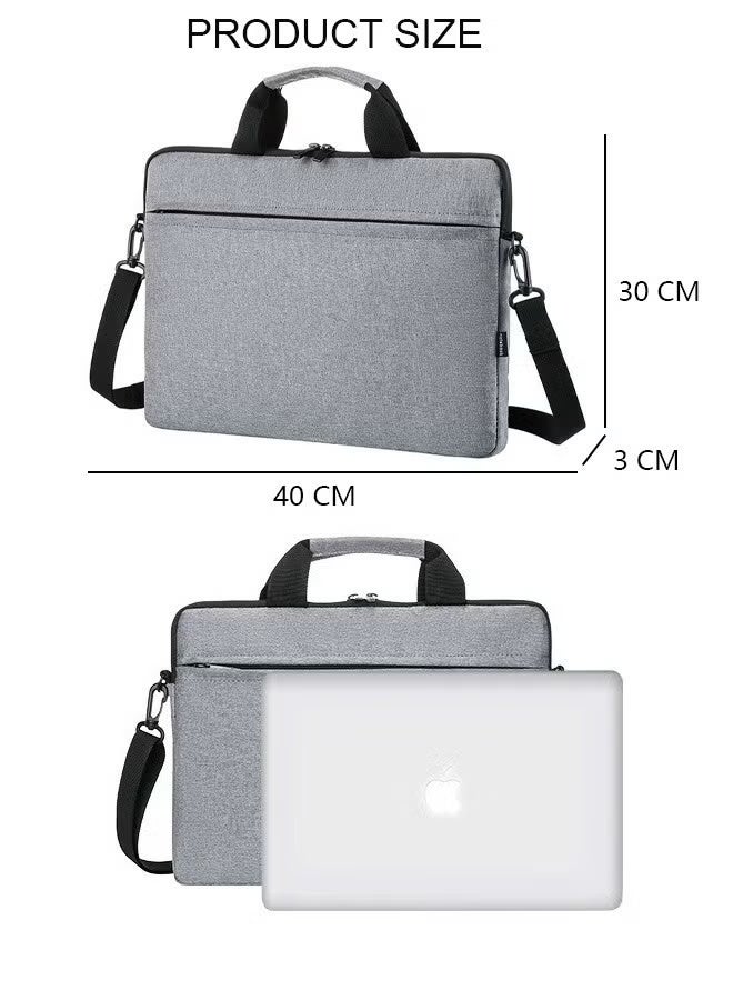 DUNISO 15.6 Inch Laptop Bag Lightweight Computer Bag Travel Business Handbag Briefcase Water Resistant Shoulder Messenger Bag for Men and Women Work Office College School - Image 3