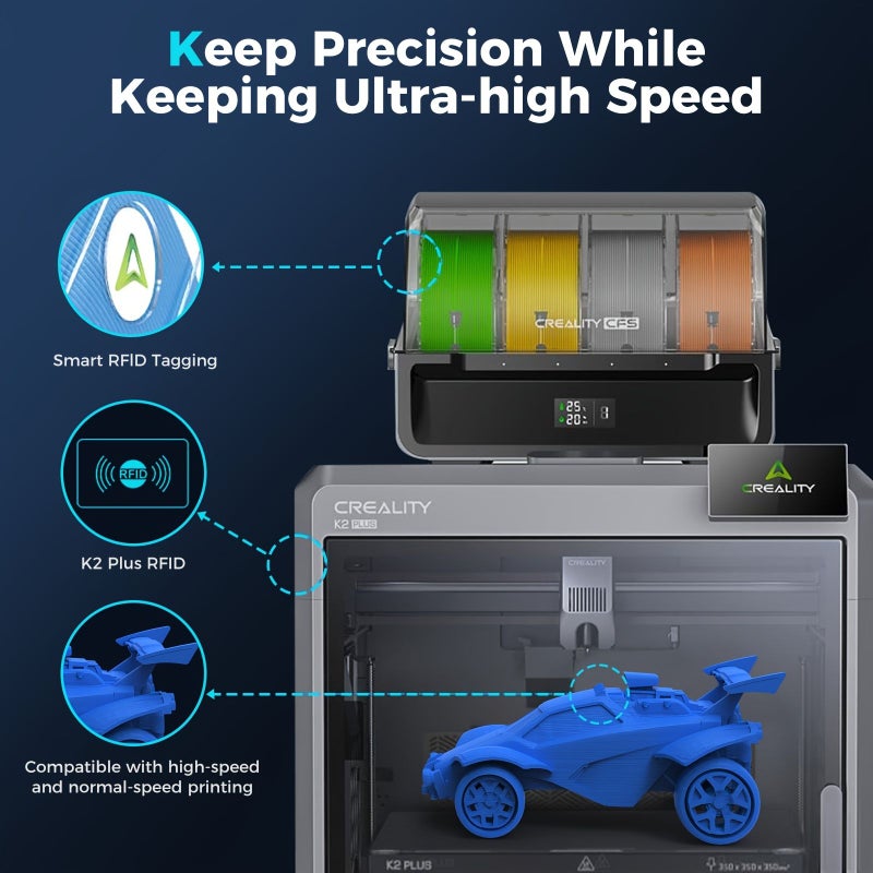 Creality Hyper PLA RFID Filament Orange 1 75mm 2 2LB High Speed Printing Color Recognition - Image 5
