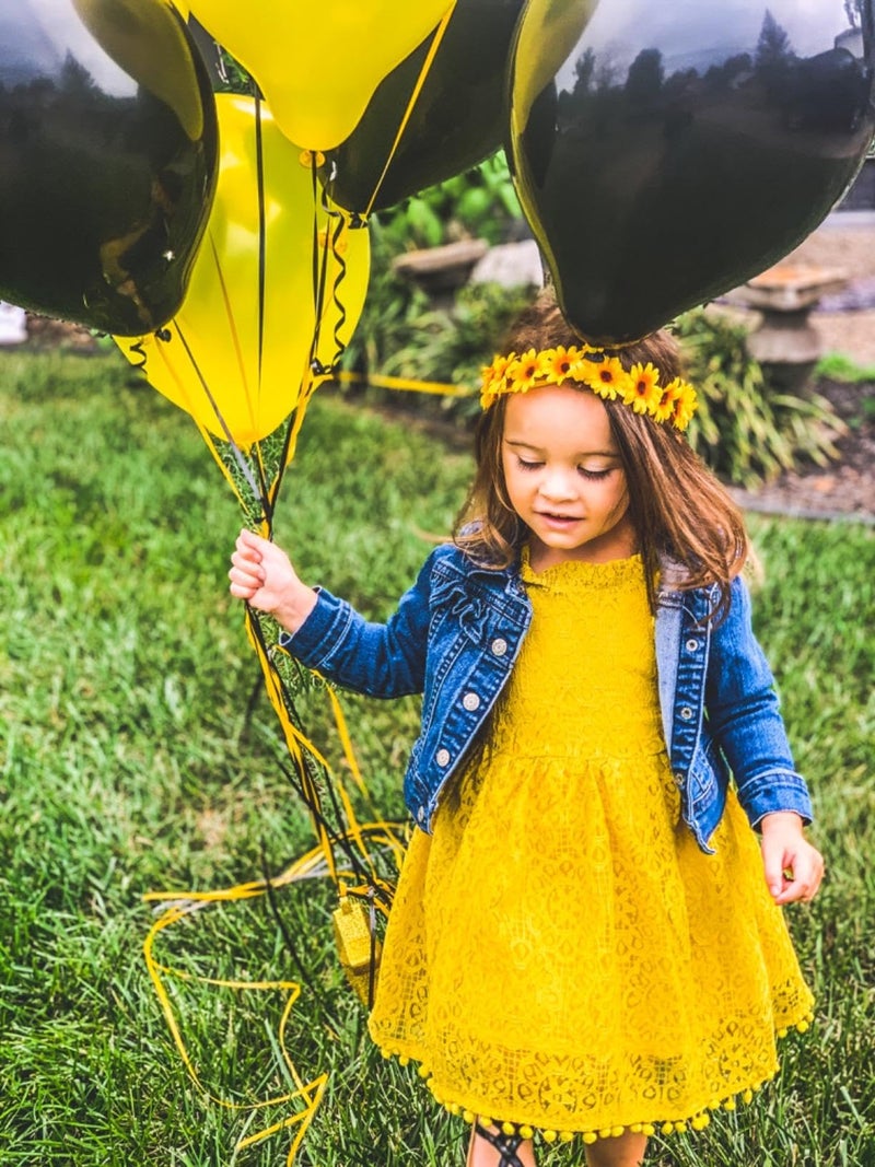 Floral Fall Boho Sunflower Crown Hippies Daisy Hair Wreath Bridal Headpiece Photo Props DY-01 (Yellow) - Image 5