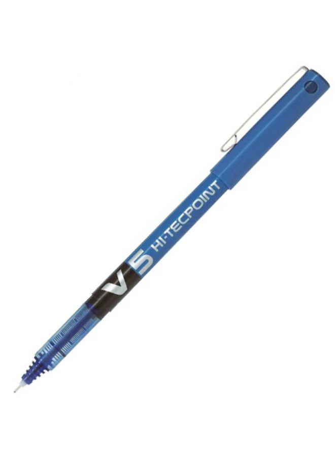 Pilot BX-V5 Hi-Tecpoint Rollerball Pen 0.5mm Blue Ink – Pack of 6 PCS - Image 3