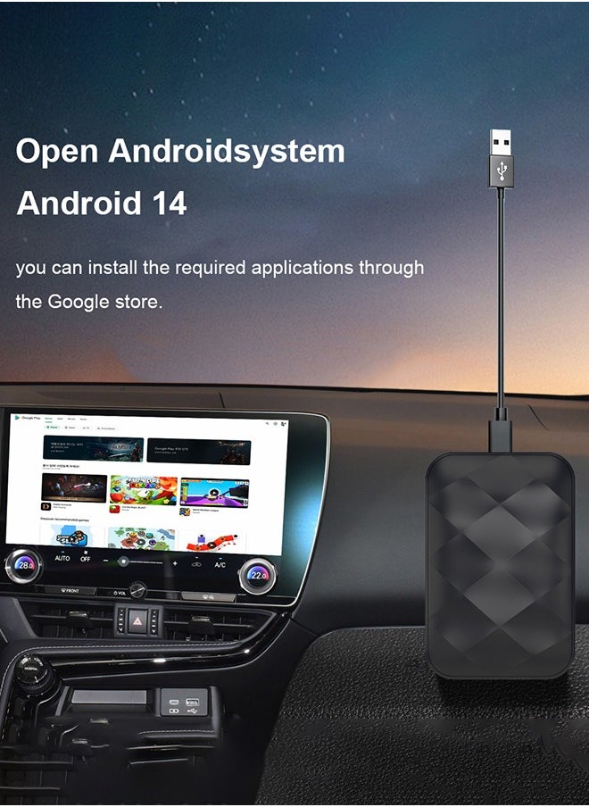 Digisand Wireless CarPlay Box - Wireless Android Auto 4GB+64GB (RAM+ROM) - Car Adapter 3-in-1 Car AI Box  Android 14 Bluetooth  - Image 3