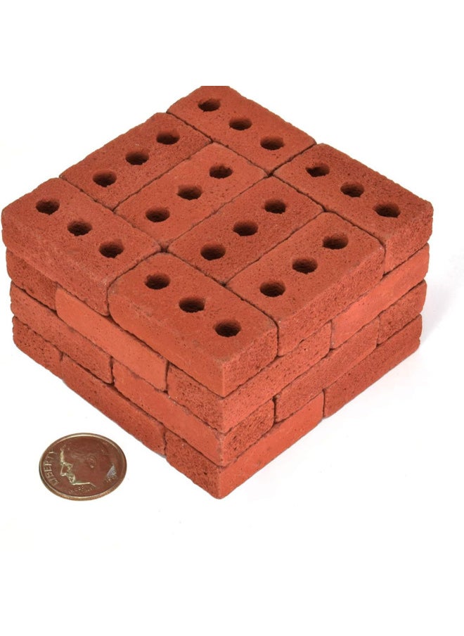 1 Than 16 Model Brick Mini Small Brick Children's Handmade Diy Miniature Antique Building Building House Toy Tile-Color:1:12 Cyan Tile Flakes  - Image 3