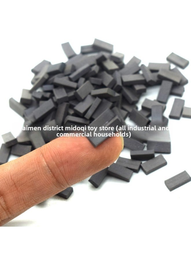 1 Than 16 Model Brick Mini Small Brick Children's Handmade Diy Miniature Antique Building Building House Toy Tile-Color:1:12 Cyan Tile Flakes  - Image 5