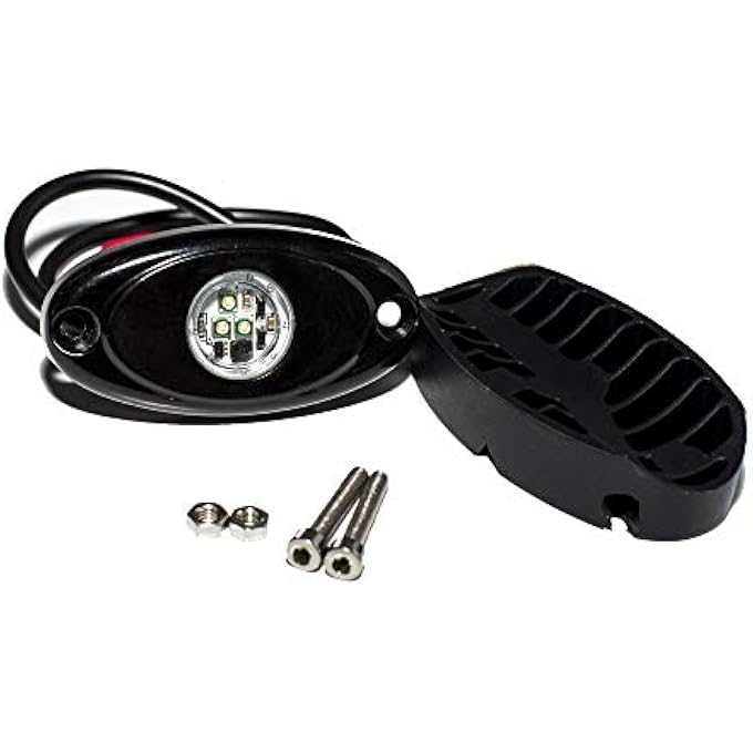 YONEDA Led Rock Lights 4Pods Waterproof Led Neon Underglow Light For Car Truck Atv Utv Suv Jeep Offroad Boat Underbody Glow Trail Rig Lamp Red - Image 4