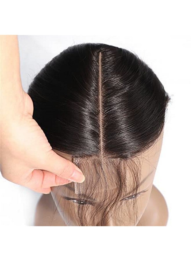 Czrleaty Brazilian Body Wave 2X6 Transparent Lace Closure With Baby Hair Middle Part Remy Human Hair Swiss Kim K 2X6 Lace Closure(14")  - Image 5