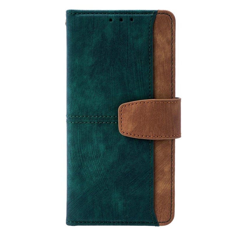 erorex For Huawei nova 14 Pro Color Stitching  Feel Leather RFID Blocking Phone Case(Green) - Image 2