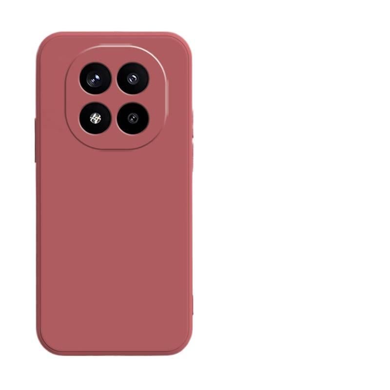 غطاء واقي، مقاوم للصدمات لـ Redmi Note 14، أحمر، سيليكون، حماية من السقوط، ملمس غير لامع من السيليكون باللون الأحمر للرحلات اليومية لترتيب الأغراض للتخزين العملي - Image 1