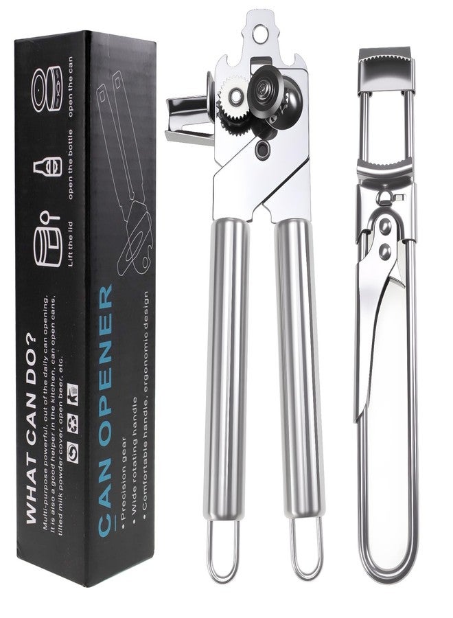 ROOCBIT Adjustable Stainless Steel Jar Opener & Magnetic Manual Can Opener Set - Multifunctional Openers for Weak Hands, Seniors with Arthritis, Effortless Jar, Bottle and Can Lid Openers - Image 1