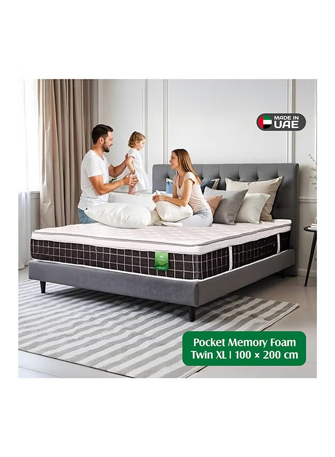 EASELIVING Hybrid Memory Foam Mattress - 30cm Single/Twin XL Medium Firm Mattress | Pocket Spring Mattress with Cooling Comfort, Edge Support and Pressure Relief | 10-Year Warranty (100x200 cm) - Image 1