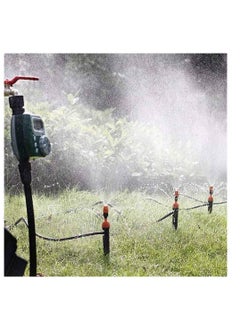 Dubkart Automatic Watering Timer, Large Screen Timing Watering Device Outdoor Garden Sprinkler Controller Intelligent (Green/Grey)  - Image 2