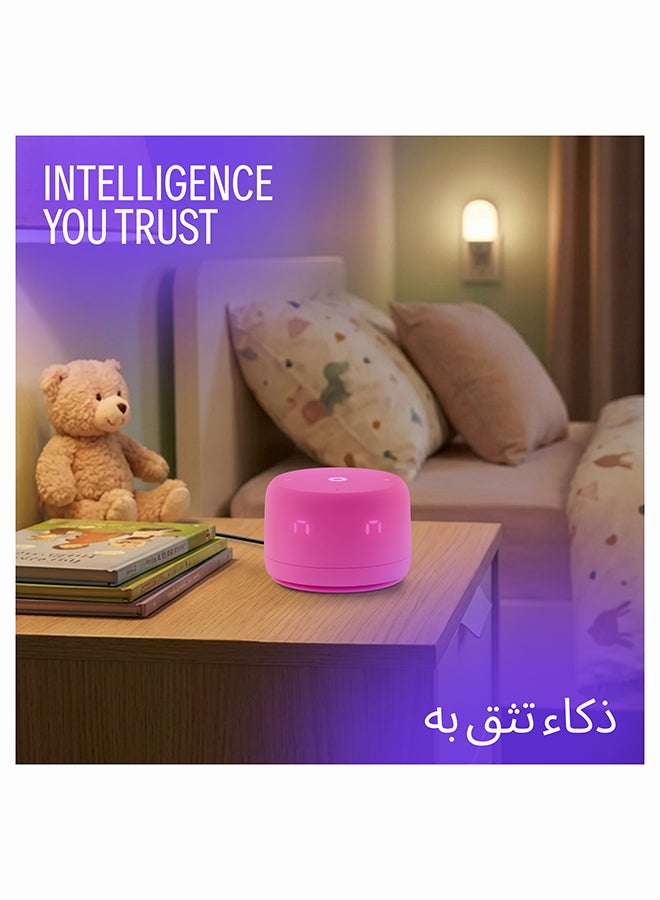 Yasmina Yango Yasmina Lite Pink and Purple Special Edition 26, Smart Speaker with YangoAI, Arabic & English, Music, Stories, Educational Games & Study Support Pink and Purple - Image 3