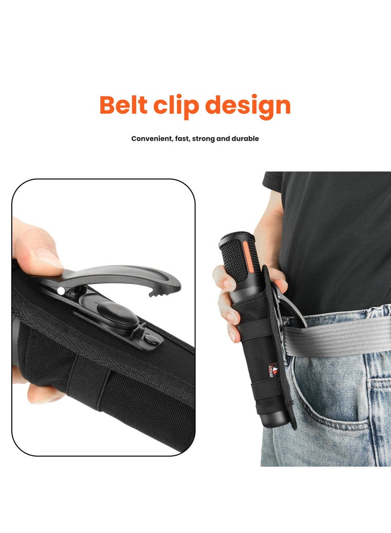 general Microphone Storage and Protective Case Universal Belt Clip Mount Karaoke Live Streaming Microphone Holder Shockproof and Portable - Image 3