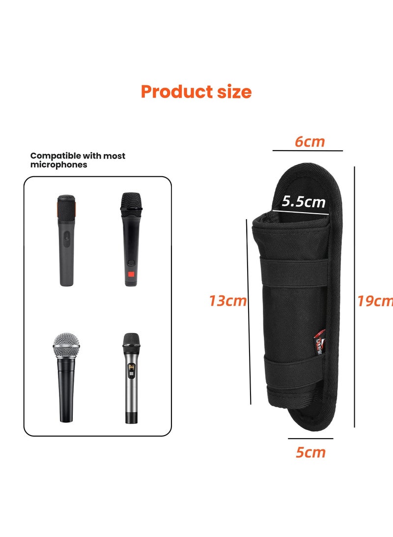 general Microphone Storage and Protective Case Universal Belt Clip Mount Karaoke Live Streaming Microphone Holder Shockproof and Portable - Image 5