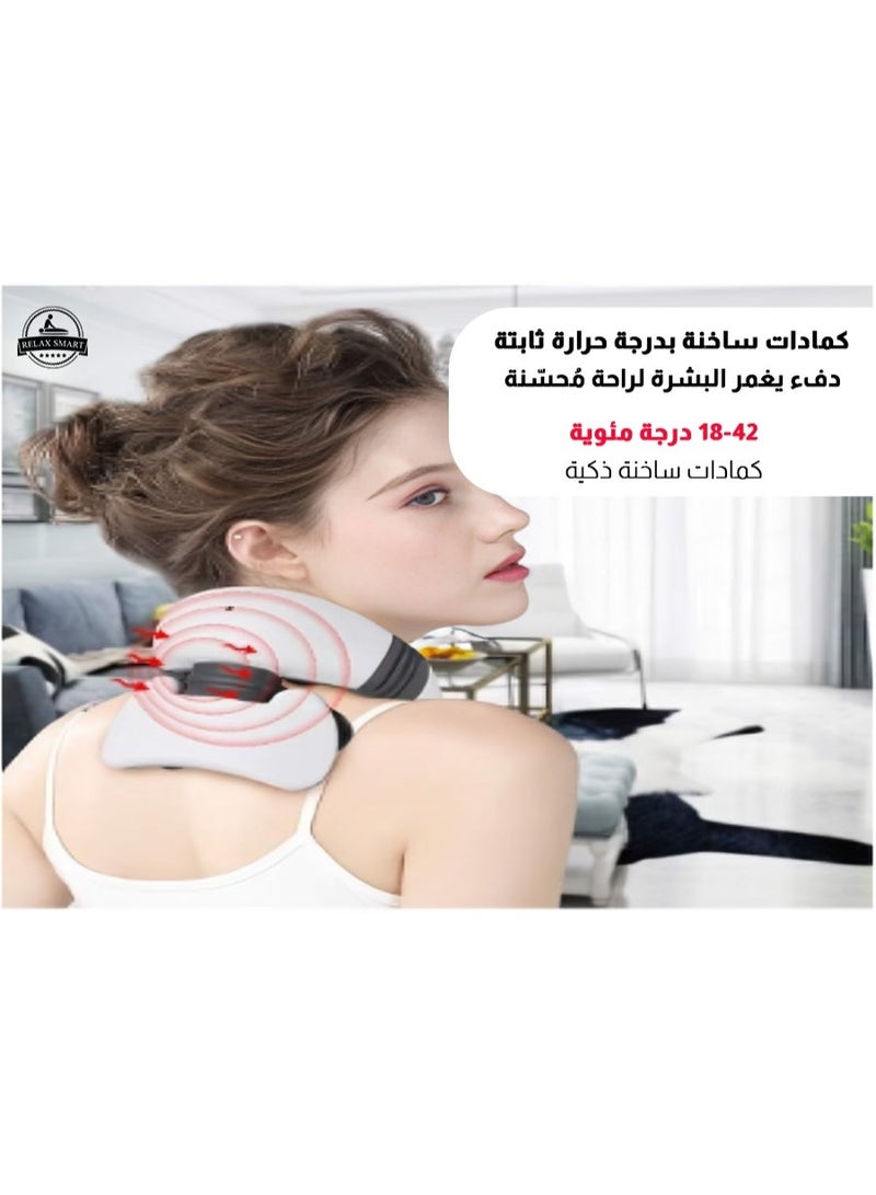 Relax Smart Electric Pulse Neck Muscle Stimulator – Portable 4D Wireless Massager for Neck Relaxation & Muscle Tension Relief - Image 2
