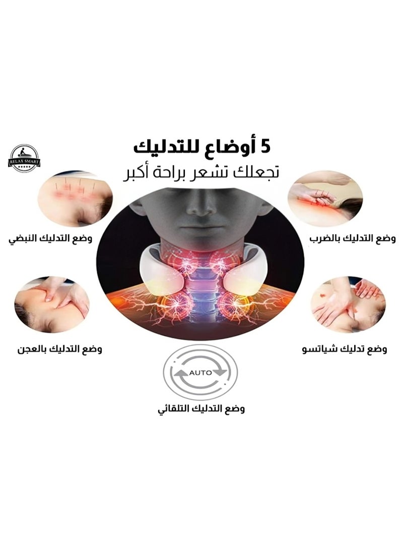 Relax Smart Electric Pulse Neck Muscle Stimulator – Portable 4D Wireless Massager for Neck Relaxation & Muscle Tension Relief - Image 4