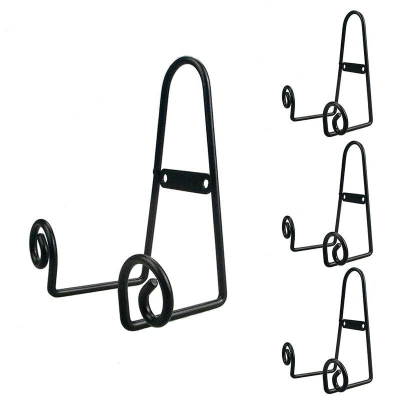 YY YEARCHY Plate Stand Holder for Wall Hanging Display Rack Art Hanger Metal Easel Photo Holder Books Bowls Platters