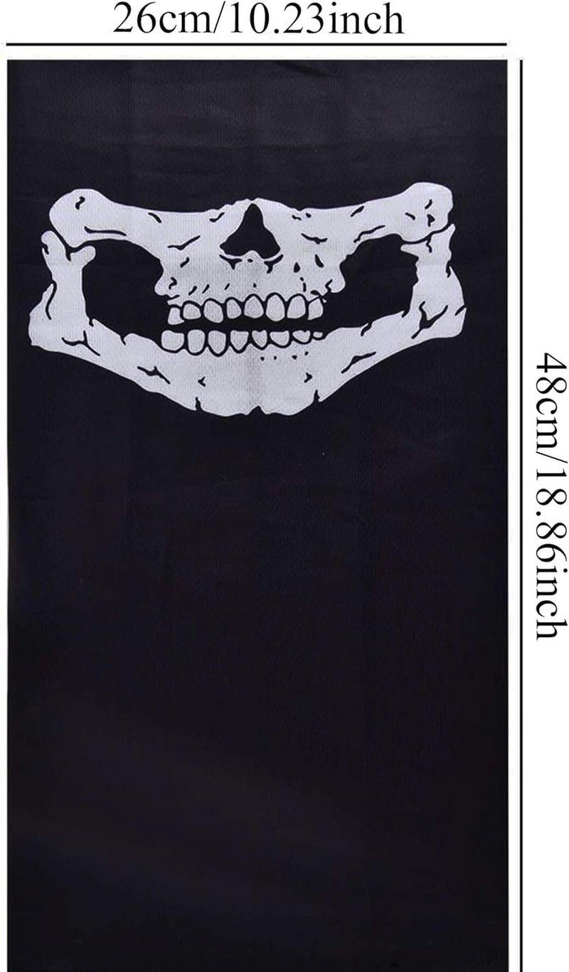 ZKSM 3Pcs Breathable Face Masks Skull Mask Seamless Balaclava Mask Headwear Scarf - Image 4