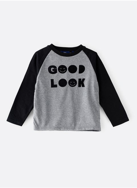 Knit t-shirt with print