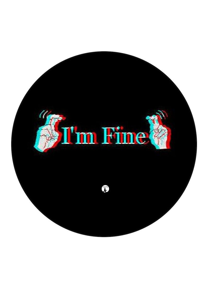 RKN English Phrases Printed Fridge Magnet  Round  Multicolour - Image 1