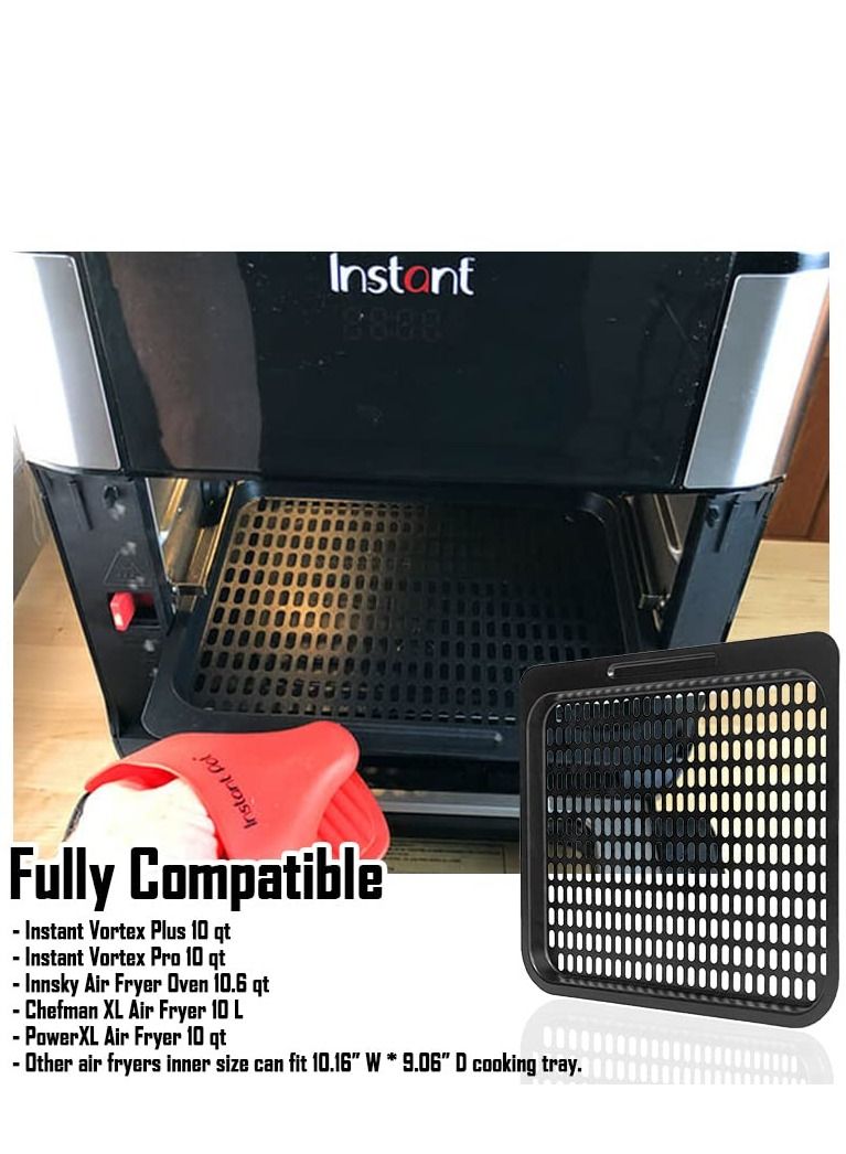 SYOSI 2 Pcs Cooking Tray Replacement for Instant Vortex, Innsky, Chefman and other Air Fryer Oven, Removable Mesh Cooking Rack for Air Fryer Accessories，Mesh Cooking Rack Air Fryer Accessories - Image 4