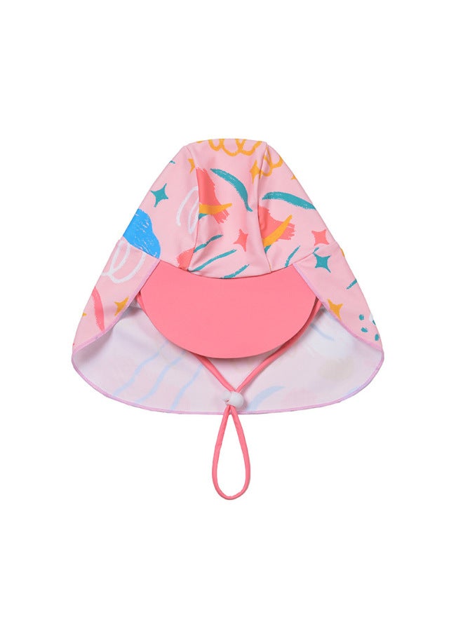 Loquat Girls Swimwear Cute Long Sleeve Trousers Split Swimwear Big Kids Girls Sunscreen Long Sleeve Children Swimwear Wholesale-Color:Bunny Garden Long Sleeve Trousers Split Swimsuit- - Image 4