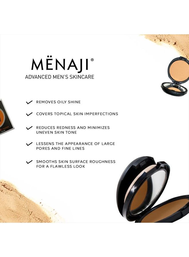 Menaji HDPV Anti-Shine Powder (Medium) | Anti-Shine Face Make-Up for Men | High-Definition Face Powder | Skin-Friendly Face Powder for Men | All-Occasion Face Powder | Contains Vitamin C & E - Image 5