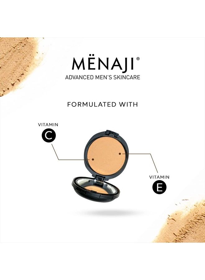 Menaji HDPV Anti-Shine Powder (Medium) | Anti-Shine Face Make-Up for Men | High-Definition Face Powder | Skin-Friendly Face Powder for Men | All-Occasion Face Powder | Contains Vitamin C & E - Image 3