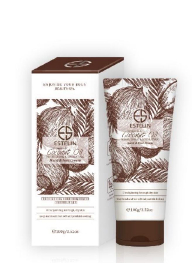 ESTELIN Coconut Oil & Vitamin E Nourishing & Hand & Foot Cream 100 g