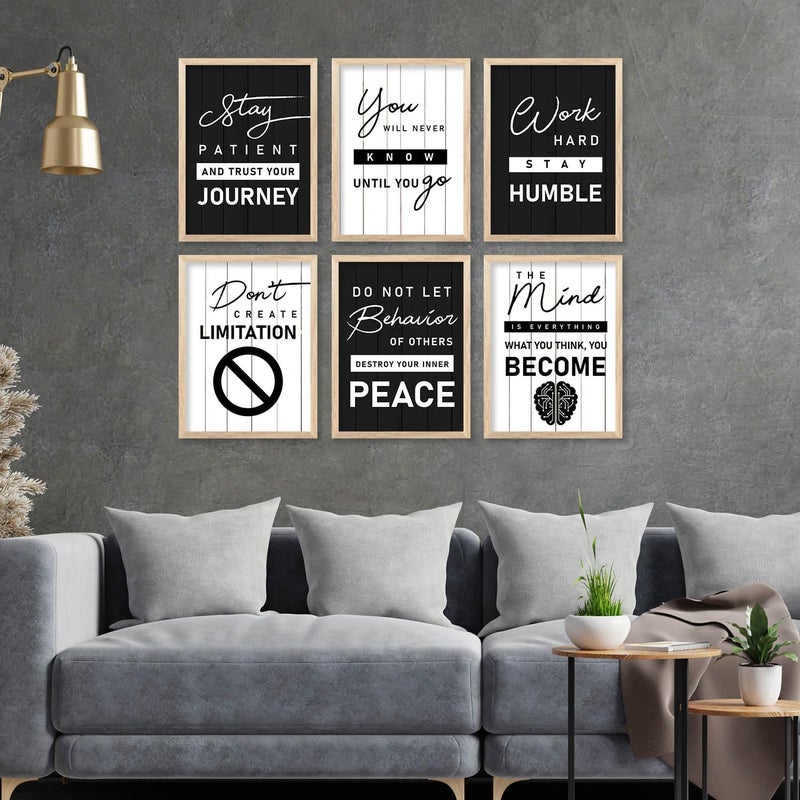 walllane Quotes Wall Poster With Frames Home Decor Wall Hanging Fames Wall Paintings For Living Room Bedroom 10x13 inch G