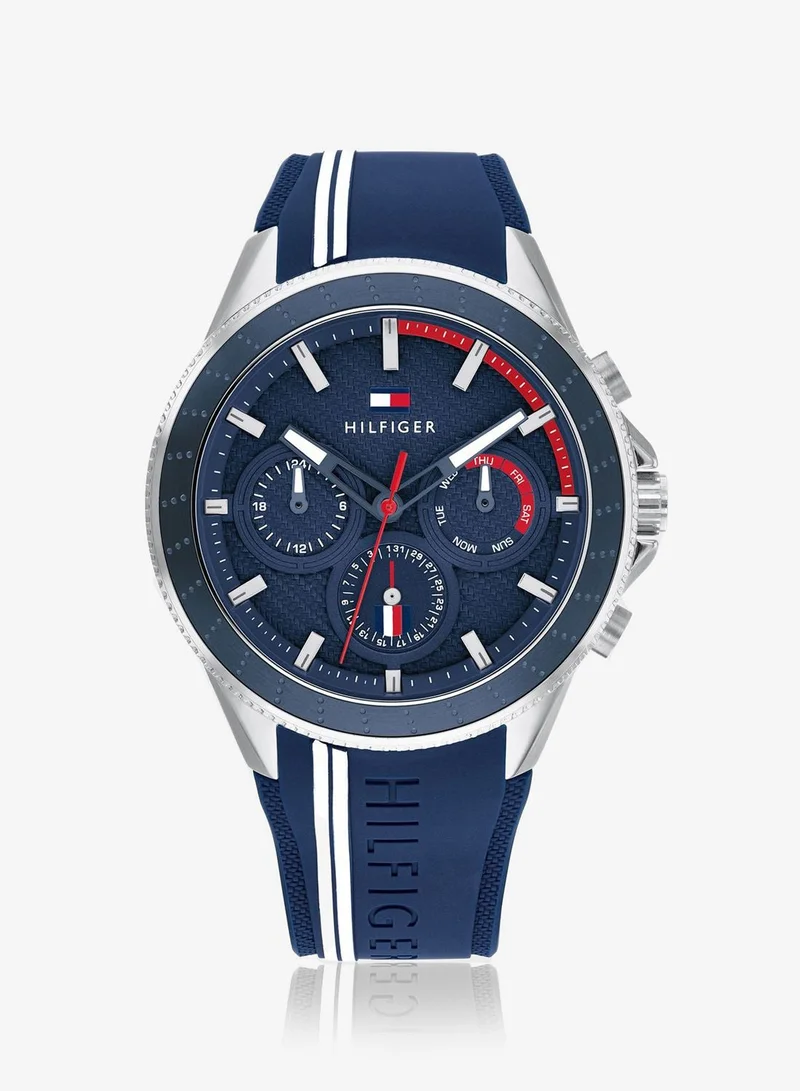 Tommy Hilfiger Analogue Watch with Silicone Bracelet