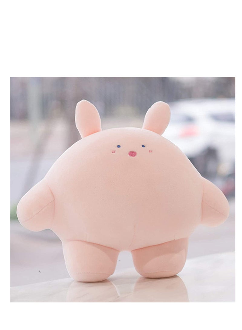15.7 inch C ute Rabbit Plush Stuffed Animal Body Pillow Fat Cartoon Cylindrical Body Pillows for Kids, Super Soft Hugging Toy Gifts for Bedding, Kids Sleeping Nap Kawaii Pillow