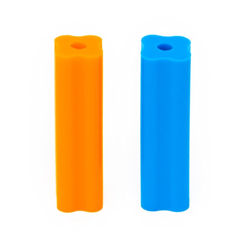 INVISALIGN أجهزة تثبيت إنفزلاين، مضغوطات زرقاء وبرتقالية (عبوة 2)  - Image 1