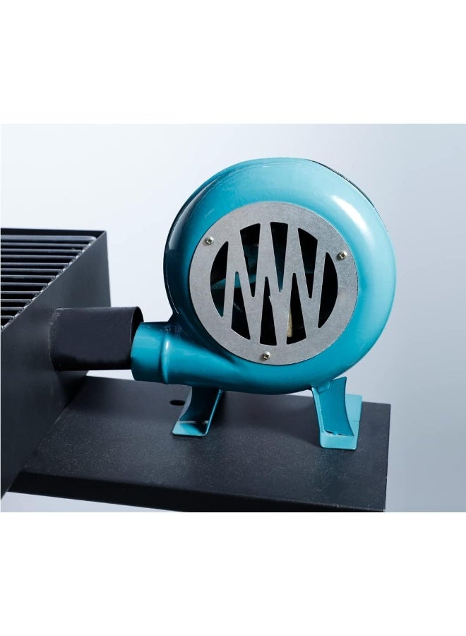 GO2CAMPS Barbeque Grill with Blower Fan Foldable Stand with X Shape Large-90 cm | Charcoal BBQ Grill Kabab, Portable BBQ Manual Air Blower-Heavy Duty-Shish Kabob Portable Camping Cooking for Outdoor - Image 3