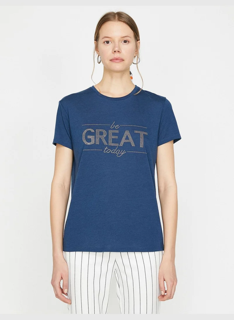 KOTON Letter Printed T-Shirt